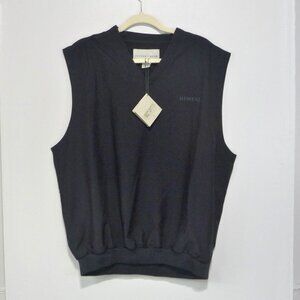 BLACK WINDBREAKER VEST GOLF BOATING LARGE